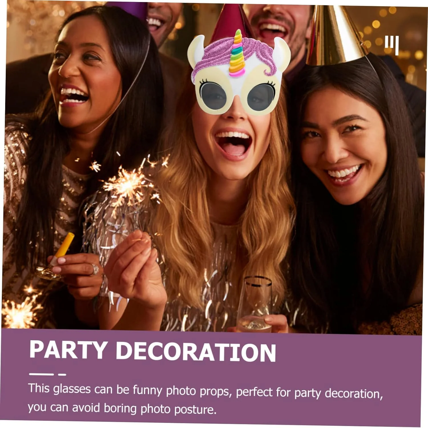 Children's Unicorn Frame Sunglasses - 1Pc - Image 9