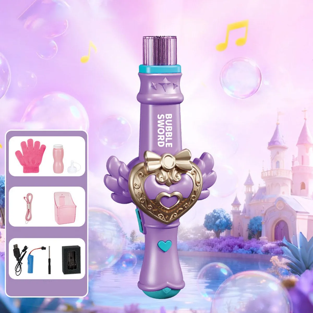 Electric Princess Wand Colorful Smoke Bubble Stick - Image 3
